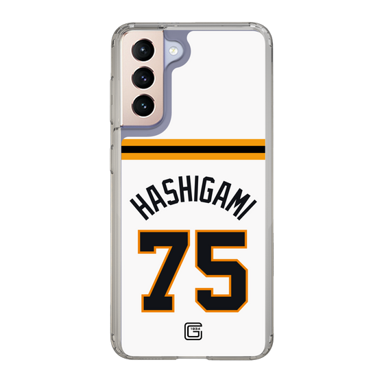 スリムプロテクションケース［ 読売ジャイアンツ - #75 HASHIGAMI - ホーム ］