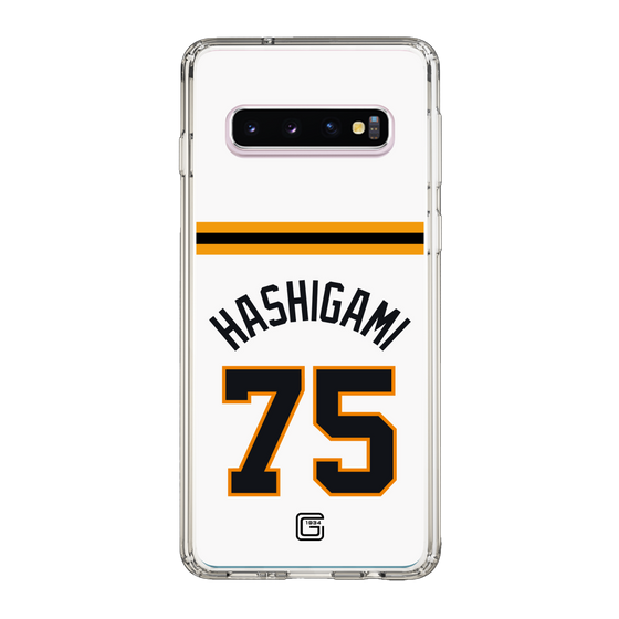 スリムプロテクションケース［ 読売ジャイアンツ - #75 HASHIGAMI - ホーム ］