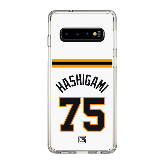 スリムプロテクションケース［ 読売ジャイアンツ - #75 HASHIGAMI - ホーム ］