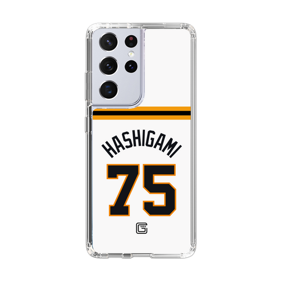 スリムプロテクションケース［ 読売ジャイアンツ - #75 HASHIGAMI - ホーム ］