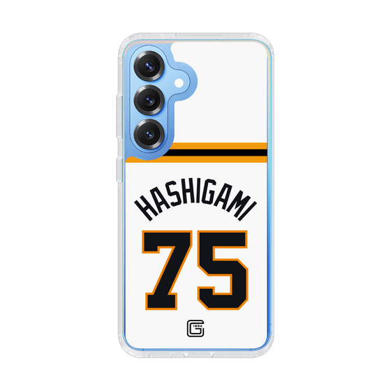 スリムプロテクションケース［ 読売ジャイアンツ - #75 HASHIGAMI - ホーム ］