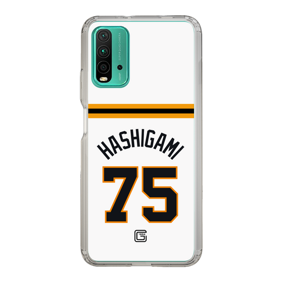 スリムプロテクションケース［ 読売ジャイアンツ - #75 HASHIGAMI - ホーム ］