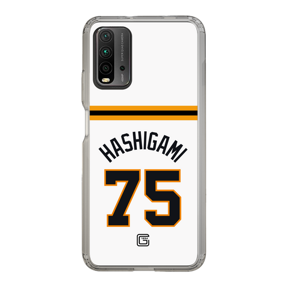 スリムプロテクションケース［ 読売ジャイアンツ - #75 HASHIGAMI - ホーム ］