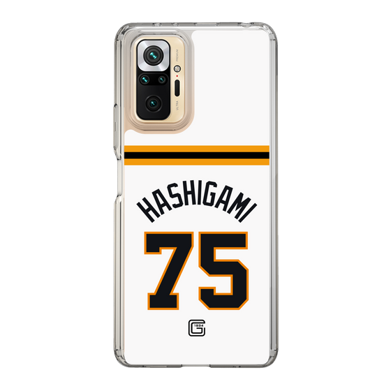 スリムプロテクションケース［ 読売ジャイアンツ - #75 HASHIGAMI - ホーム ］