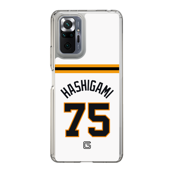 スリムプロテクションケース［ 読売ジャイアンツ - #75 HASHIGAMI - ホーム ］