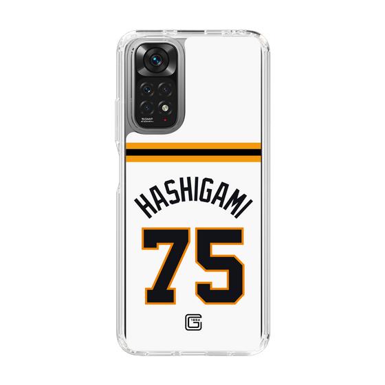 スリムプロテクションケース［ 読売ジャイアンツ - #75 HASHIGAMI - ホーム ］