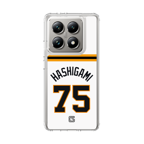 スリムプロテクションケース［ 読売ジャイアンツ - #75 HASHIGAMI - ホーム ］