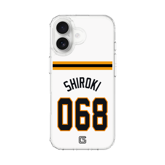 スリムプロテクションケース［ 読売ジャイアンツ - #068 SHIROKI - ホーム ］