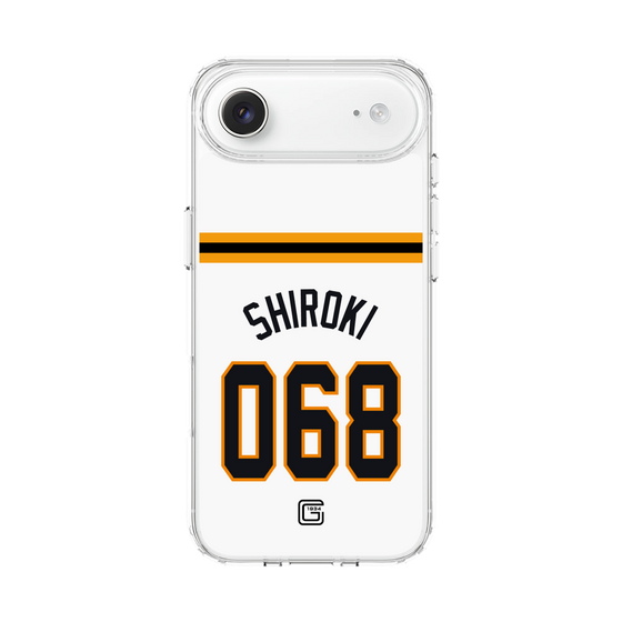 スリムプロテクションケース［ 読売ジャイアンツ - #068 SHIROKI - ホーム ］