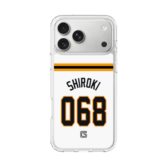 スリムプロテクションケース［ 読売ジャイアンツ - #068 SHIROKI - ホーム ］