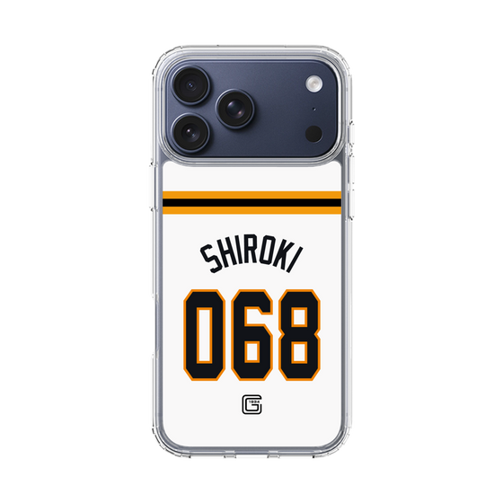 スリムプロテクションケース［ 読売ジャイアンツ - #068 SHIROKI - ホーム ］