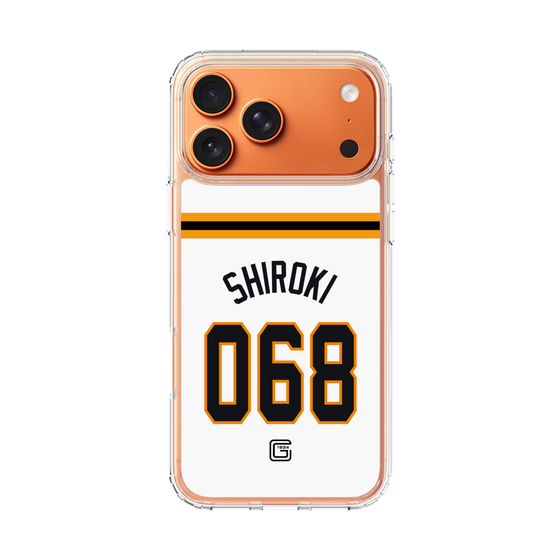 スリムプロテクションケース［ 読売ジャイアンツ - #068 SHIROKI - ホーム ］
