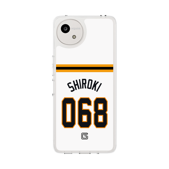 スリムプロテクションケース［ 読売ジャイアンツ - #068 SHIROKI - ホーム ］