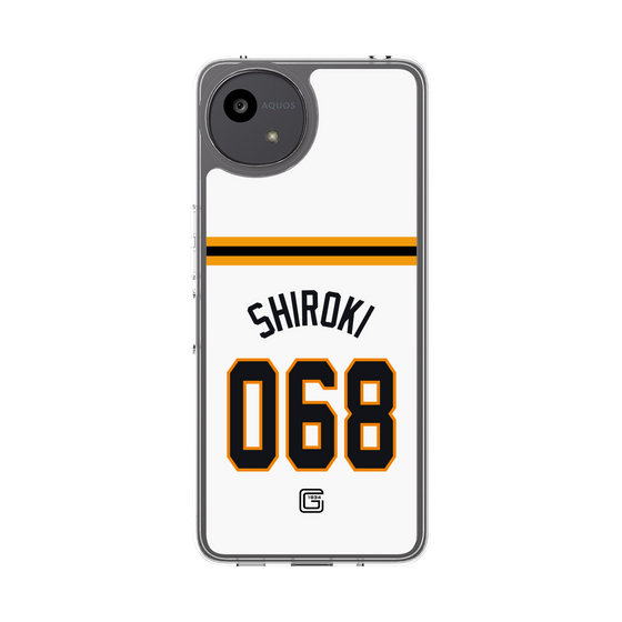 スリムプロテクションケース［ 読売ジャイアンツ - #068 SHIROKI - ホーム ］