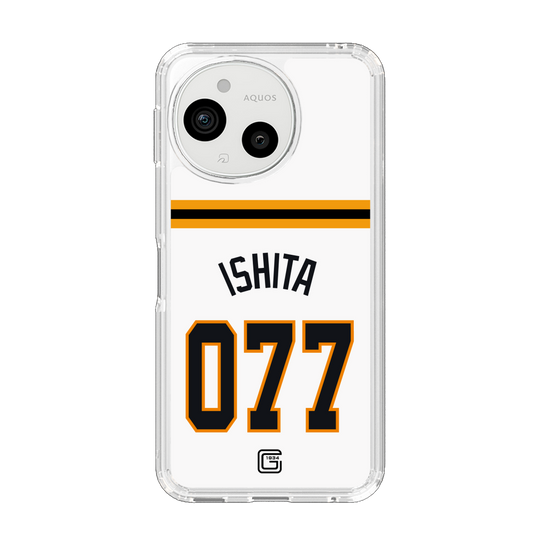 スリムプロテクションケース［ 読売ジャイアンツ - #077 ISHITA - ホーム ］
