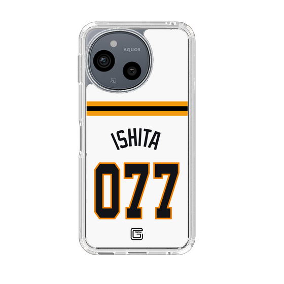 スリムプロテクションケース［ 読売ジャイアンツ - #077 ISHITA - ホーム ］