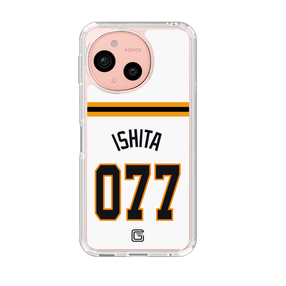 スリムプロテクションケース［ 読売ジャイアンツ - #077 ISHITA - ホーム ］