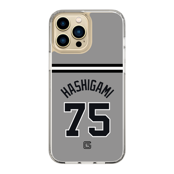 スリムプロテクションケース［ 読売ジャイアンツ - #75 HASHIGAMI - ビジター ］