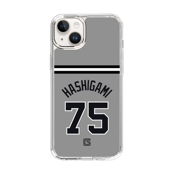 スリムプロテクションケース［ 読売ジャイアンツ - #75 HASHIGAMI - ビジター ］