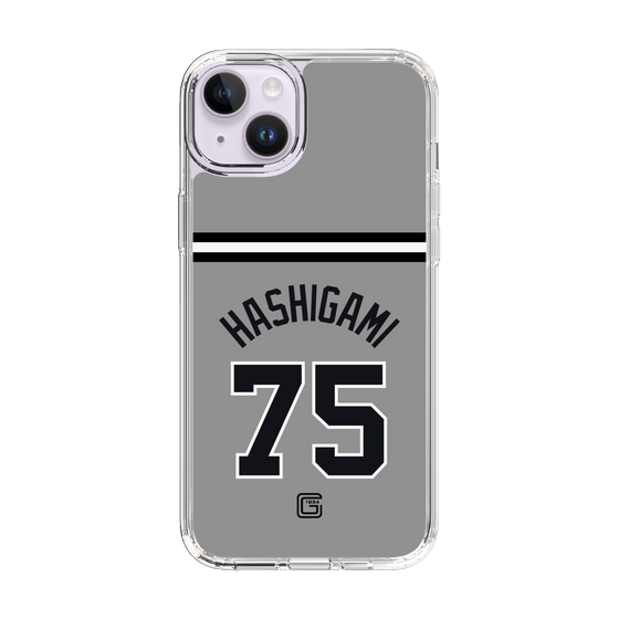 スリムプロテクションケース［ 読売ジャイアンツ - #75 HASHIGAMI - ビジター ］
