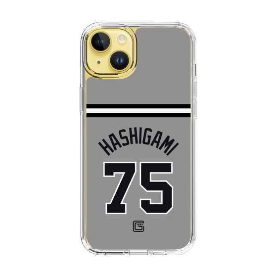 スリムプロテクションケース［ 読売ジャイアンツ - #75 HASHIGAMI - ビジター ］