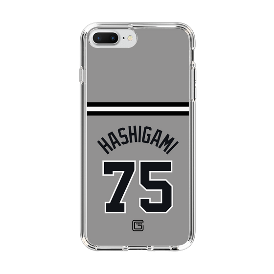 スリムプロテクションケース［ 読売ジャイアンツ - #75 HASHIGAMI - ビジター ］