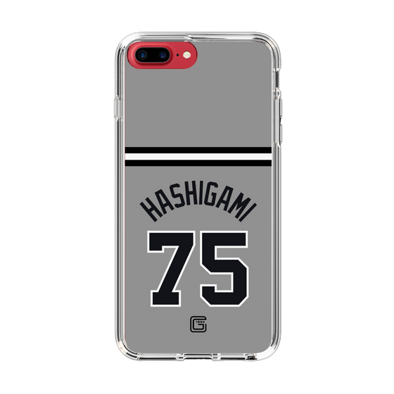 スリムプロテクションケース［ 読売ジャイアンツ - #75 HASHIGAMI - ビジター ］