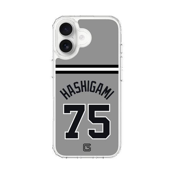 スリムプロテクションケース［ 読売ジャイアンツ - #75 HASHIGAMI - ビジター ］