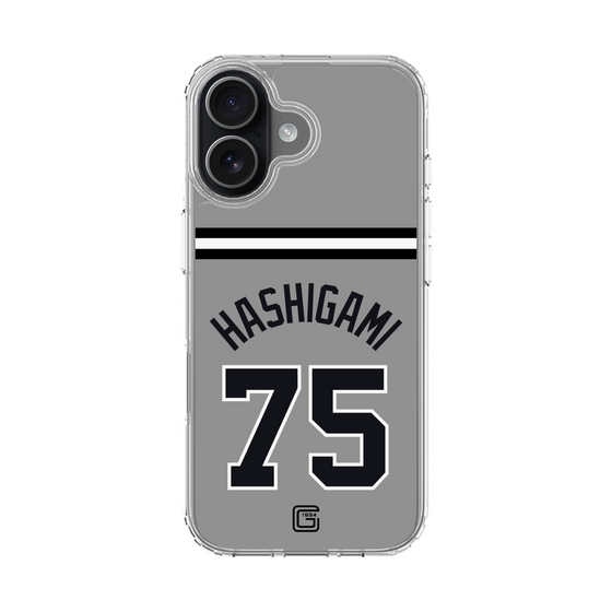 スリムプロテクションケース［ 読売ジャイアンツ - #75 HASHIGAMI - ビジター ］