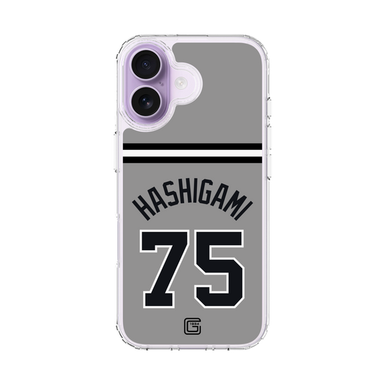 スリムプロテクションケース［ 読売ジャイアンツ - #75 HASHIGAMI - ビジター ］