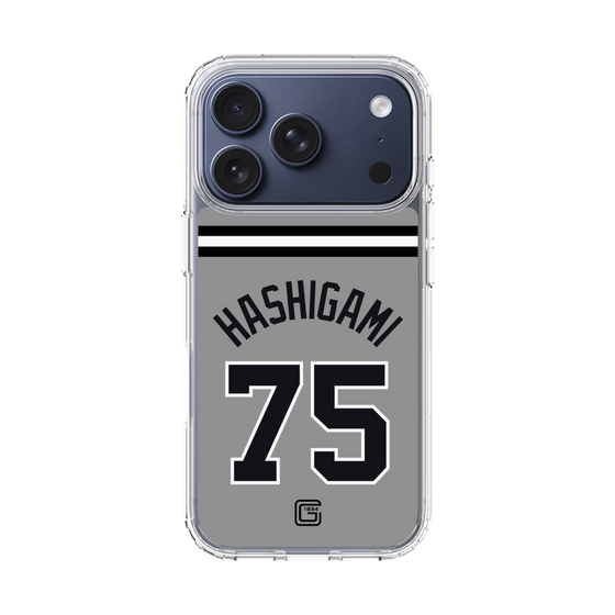 スリムプロテクションケース［ 読売ジャイアンツ - #75 HASHIGAMI - ビジター ］