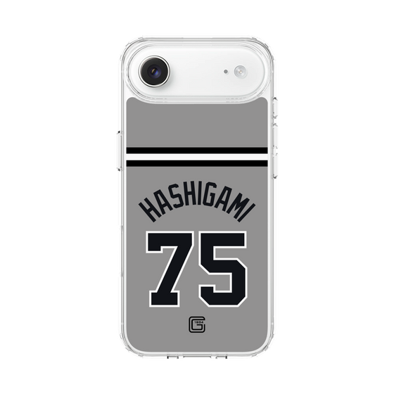 スリムプロテクションケース［ 読売ジャイアンツ - #75 HASHIGAMI - ビジター ］