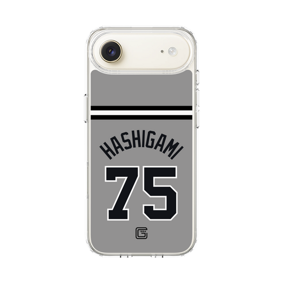 スリムプロテクションケース［ 読売ジャイアンツ - #75 HASHIGAMI - ビジター ］