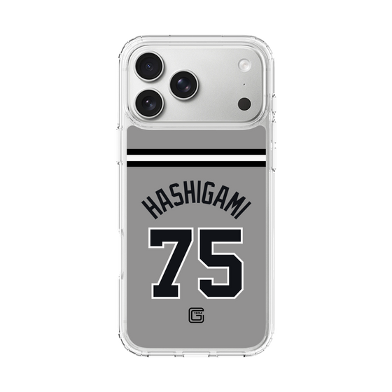 スリムプロテクションケース［ 読売ジャイアンツ - #75 HASHIGAMI - ビジター ］