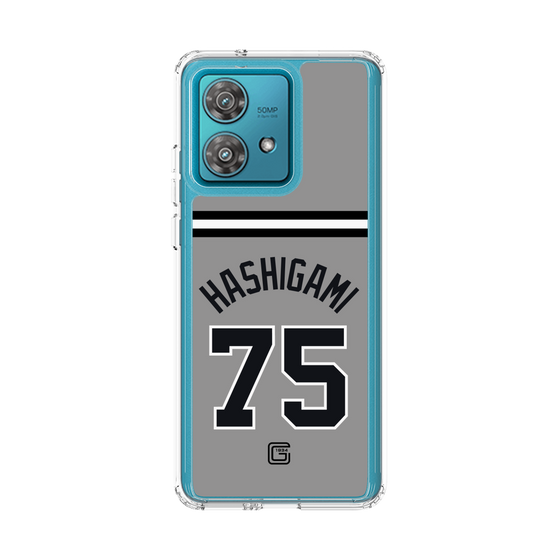 スリムプロテクションケース［ 読売ジャイアンツ - #75 HASHIGAMI - ビジター ］