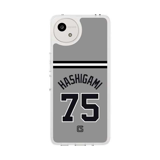 スリムプロテクションケース［ 読売ジャイアンツ - #75 HASHIGAMI - ビジター ］