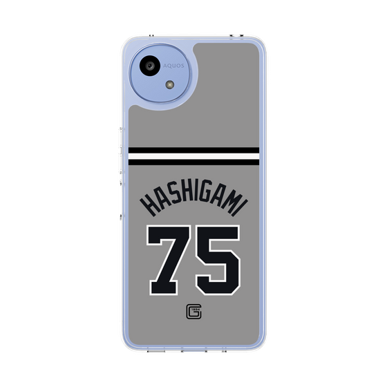 スリムプロテクションケース［ 読売ジャイアンツ - #75 HASHIGAMI - ビジター ］