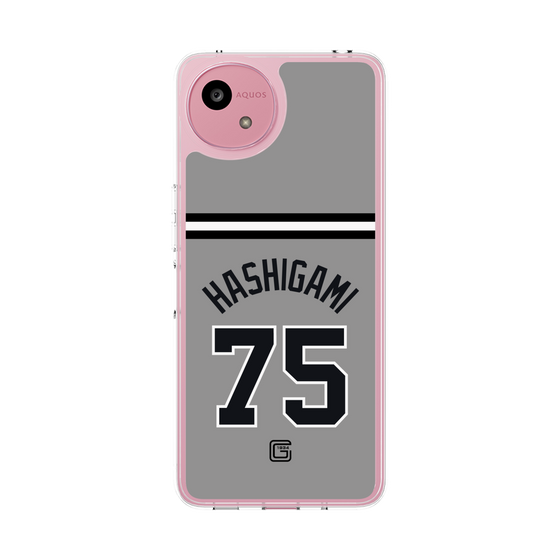 スリムプロテクションケース［ 読売ジャイアンツ - #75 HASHIGAMI - ビジター ］