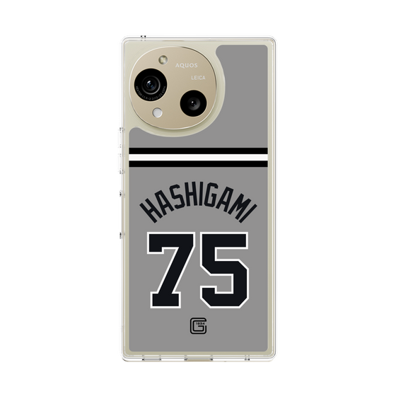 スリムプロテクションケース［ 読売ジャイアンツ - #75 HASHIGAMI - ビジター ］