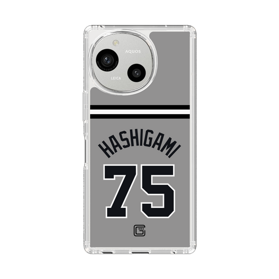 スリムプロテクションケース［ 読売ジャイアンツ - #75 HASHIGAMI - ビジター ］