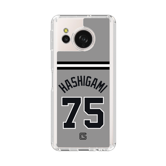 スリムプロテクションケース［ 読売ジャイアンツ - #75 HASHIGAMI - ビジター ］