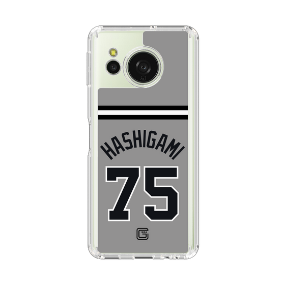 スリムプロテクションケース［ 読売ジャイアンツ - #75 HASHIGAMI - ビジター ］
