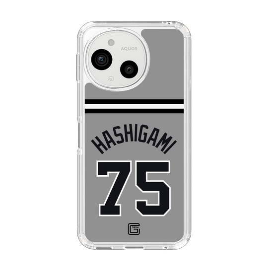 スリムプロテクションケース［ 読売ジャイアンツ - #75 HASHIGAMI - ビジター ］