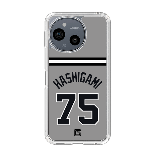 スリムプロテクションケース［ 読売ジャイアンツ - #75 HASHIGAMI - ビジター ］