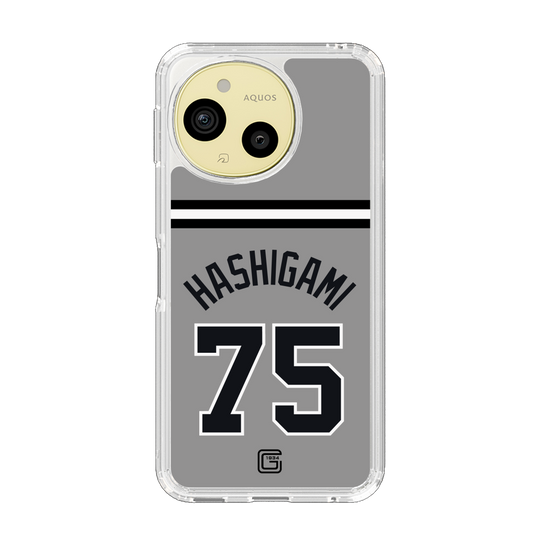 スリムプロテクションケース［ 読売ジャイアンツ - #75 HASHIGAMI - ビジター ］