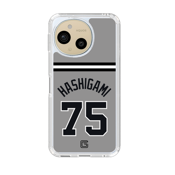 スリムプロテクションケース［ 読売ジャイアンツ - #75 HASHIGAMI - ビジター ］