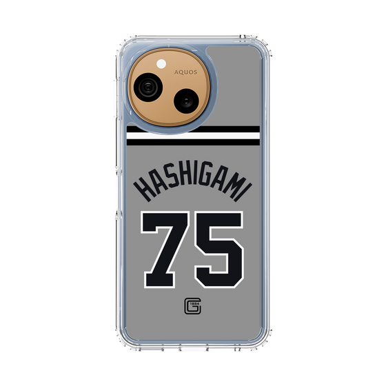 スリムプロテクションケース［ 読売ジャイアンツ - #75 HASHIGAMI - ビジター ］