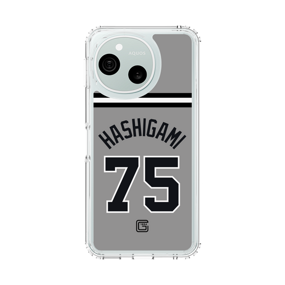スリムプロテクションケース［ 読売ジャイアンツ - #75 HASHIGAMI - ビジター ］