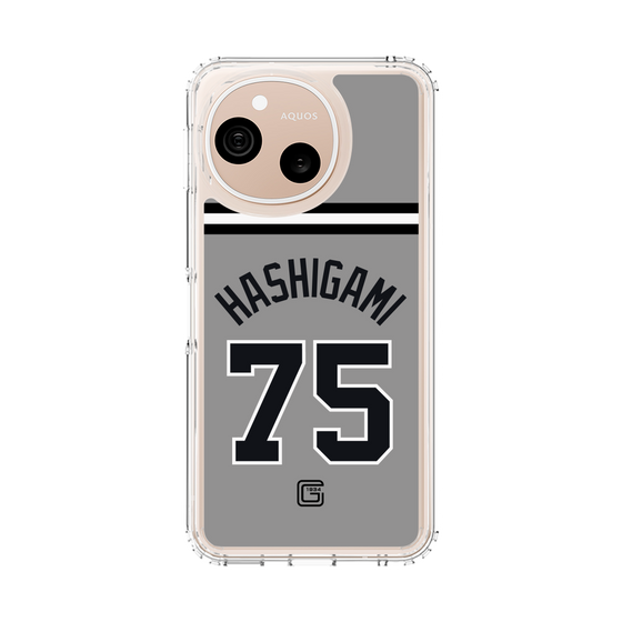 スリムプロテクションケース［ 読売ジャイアンツ - #75 HASHIGAMI - ビジター ］