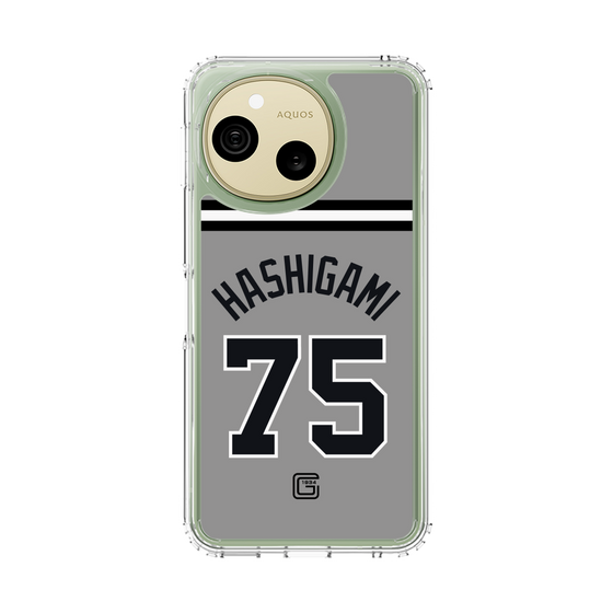 スリムプロテクションケース［ 読売ジャイアンツ - #75 HASHIGAMI - ビジター ］